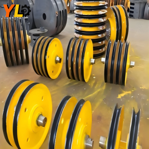 Professional casting overhead gantry crane wire rope lifting pulley